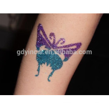 Farbe temporäre Glitter Powder Body Sticker Tattoos